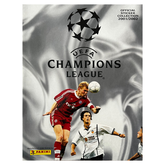 Panini 2001-02 UEFA Champions League Sticker Collection - STICKER ALBUM (New & Unused)