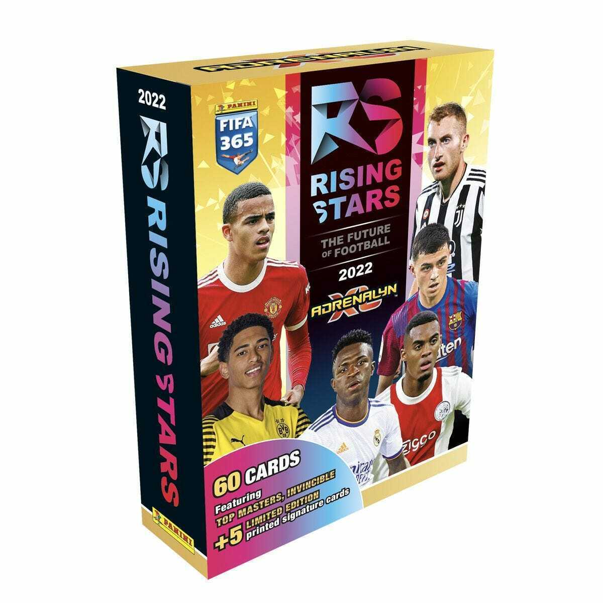 Panini 2022 FIFA 365 Rising Stars Adrenalyn XL - Box of 65 Cards