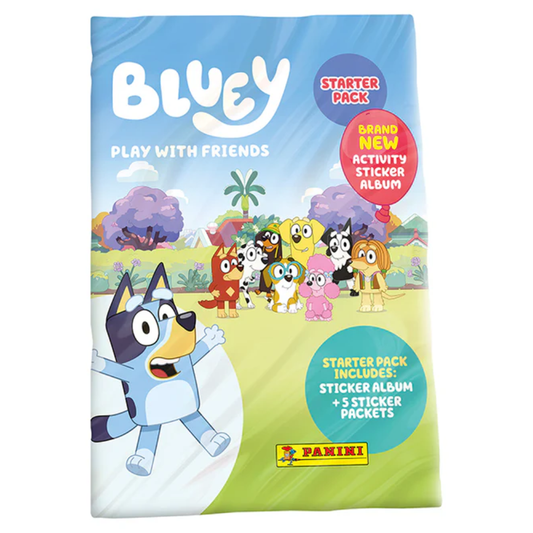 Panini 2025 Bluey Play With Friends Sticker Collection - Starter Pack