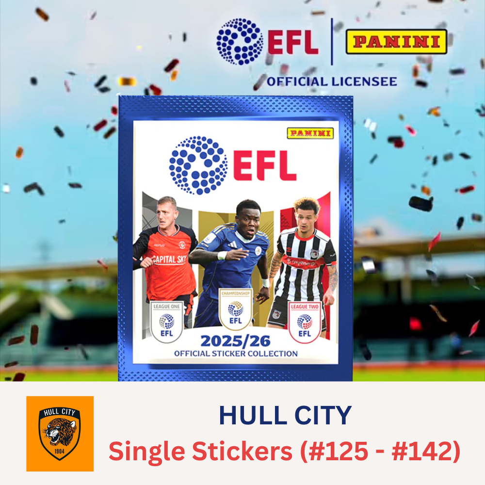 Panini EFL 2025-26 Sticker Collection - Single HULL CITY Stickers (#125 - #142)