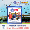 Panini EFL 2025-26 Sticker Collection - Single PRESTON NORTH END Stickers (#293 - #310)