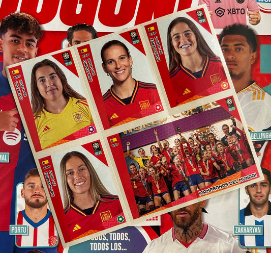 Panini FIFA Women's World Cup AU NZ 2023 - Extra SPAIN Stickers J10 to J15 (Jugon! Magazine Exclusive)