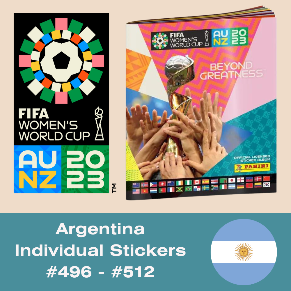 Panini FIFA Women's World Cup AU NZ 2023 - Single ARGENTINA Stickers (#496 - #512)