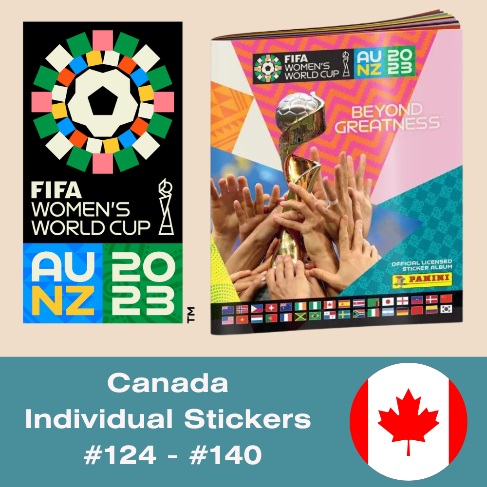 Panini FIFA Women's World Cup AU NZ 2023 - Single CANADA Stickers (#124 - #140)