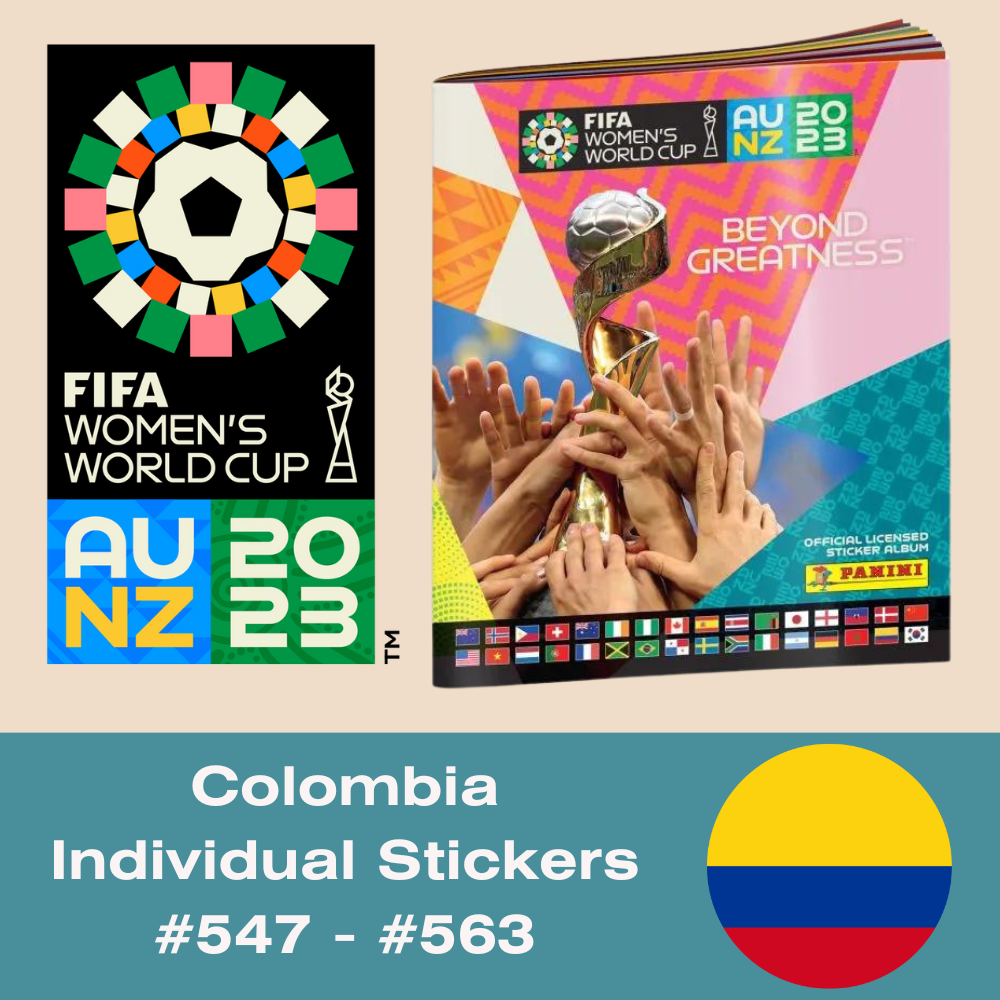 Panini FIFA Women's World Cup AU NZ 2023 - Single COLOMBIA Stickers (#547 - #563)