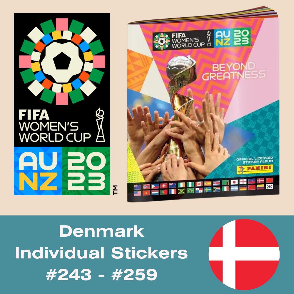 Panini FIFA Women's World Cup AU NZ 2023 - Single DENMARK Stickers (#243 - #259)