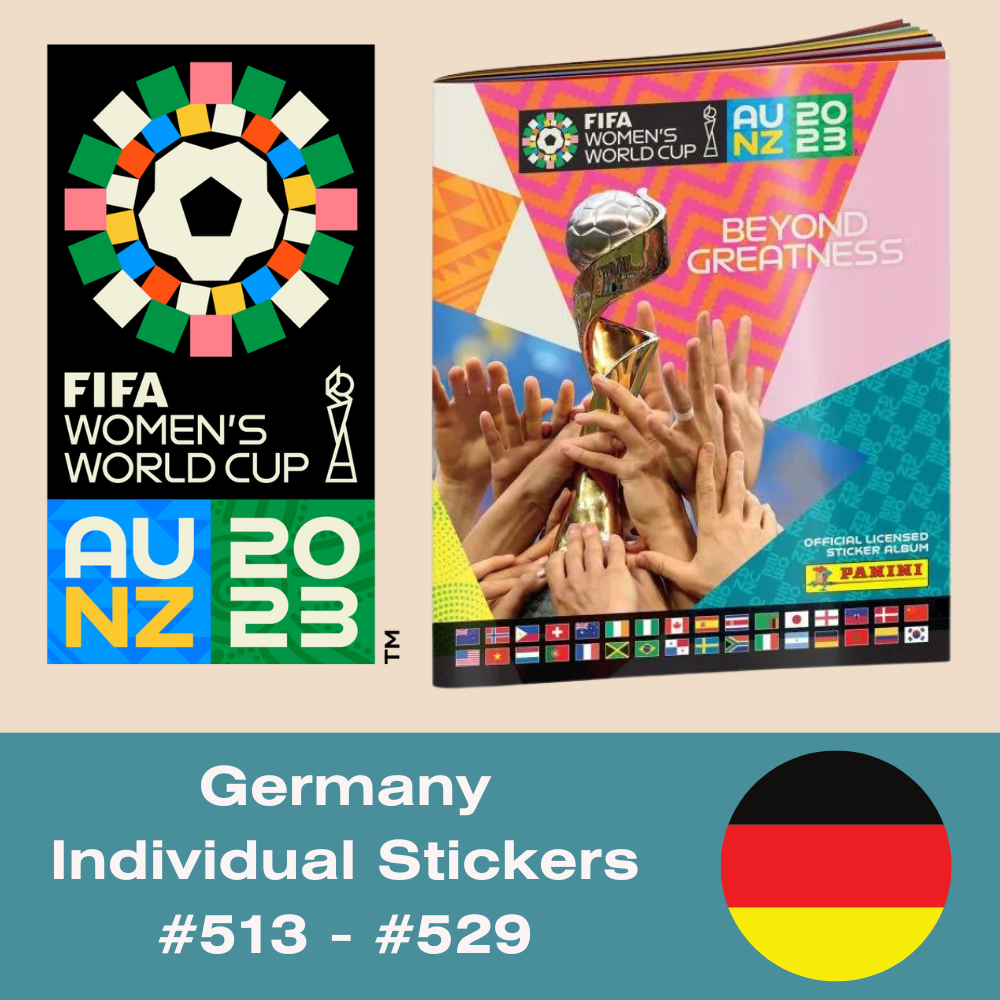 Panini FIFA Women's World Cup AU NZ 2023 - Single GERMANY Stickers (#513 - #529)