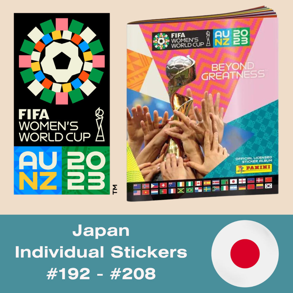 Panini FIFA Women's World Cup AU NZ 2023 - Single JAPAN Stickers (#192 - #208)