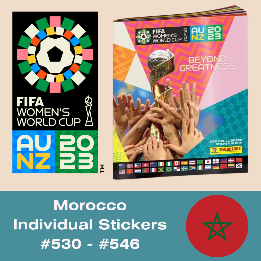 Panini FIFA Women's World Cup AU NZ 2023 - Single MOROCCO Stickers (#530 - #546)
