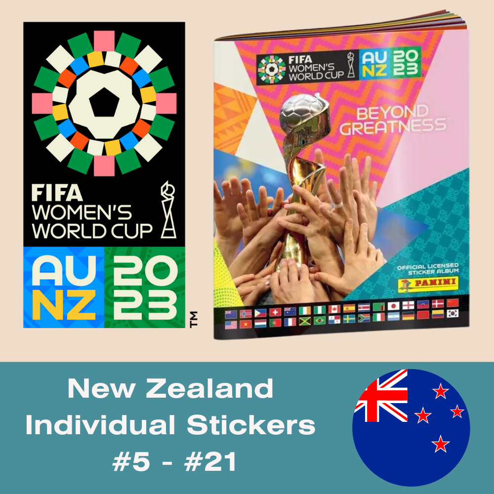 Panini FIFA Women's World Cup AU NZ 2023 - Single NEW ZEALAND Stickers (#5 - #21)