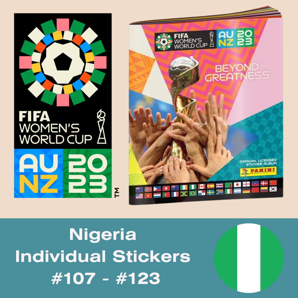 Panini FIFA Women's World Cup AU NZ 2023 - Single NIGERIA Stickers (#107 - #123)