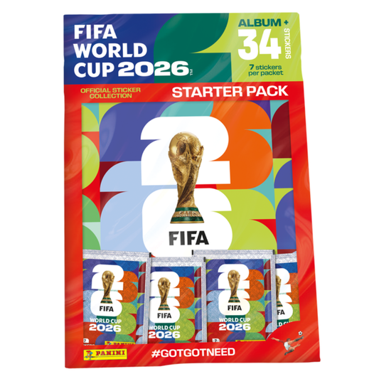 *SHIPPING FROM 10TH MAY* Panini FIFA World Cup 2026 Official Sticker Collection - UK VERSION STARTER PACK (Album + 34 Stickers)