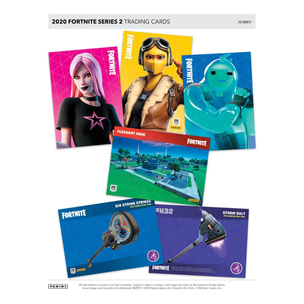 Panini Fortnite Series 2 2020 Hobby Trading Cards - Box of 24 Packets