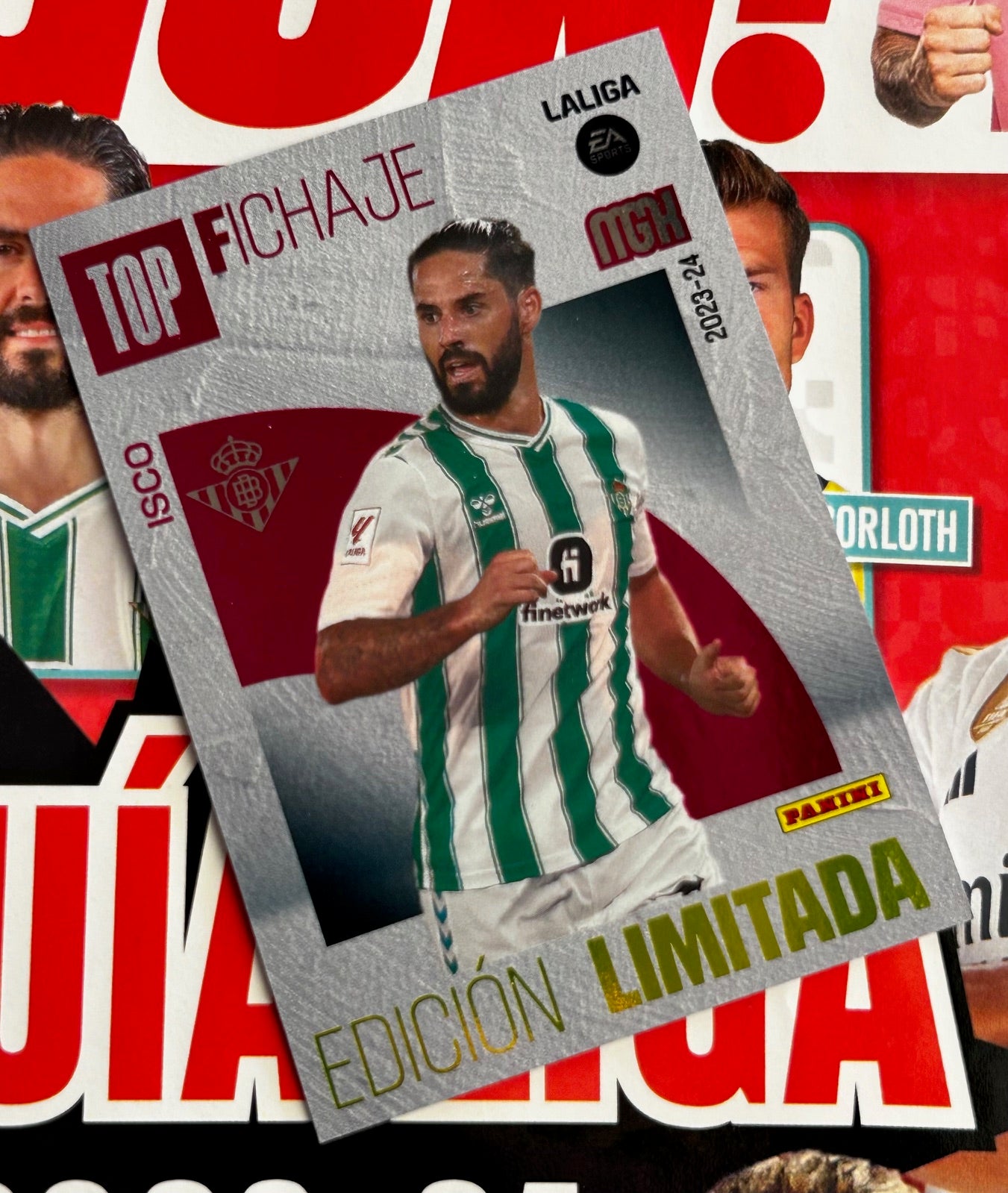 Panini MGK Megacracks La Liga 2023-24 - ISCO (REAL BETIS) Top Signing Limited Edition *Jugon! 199 Exclusive* (Copy)