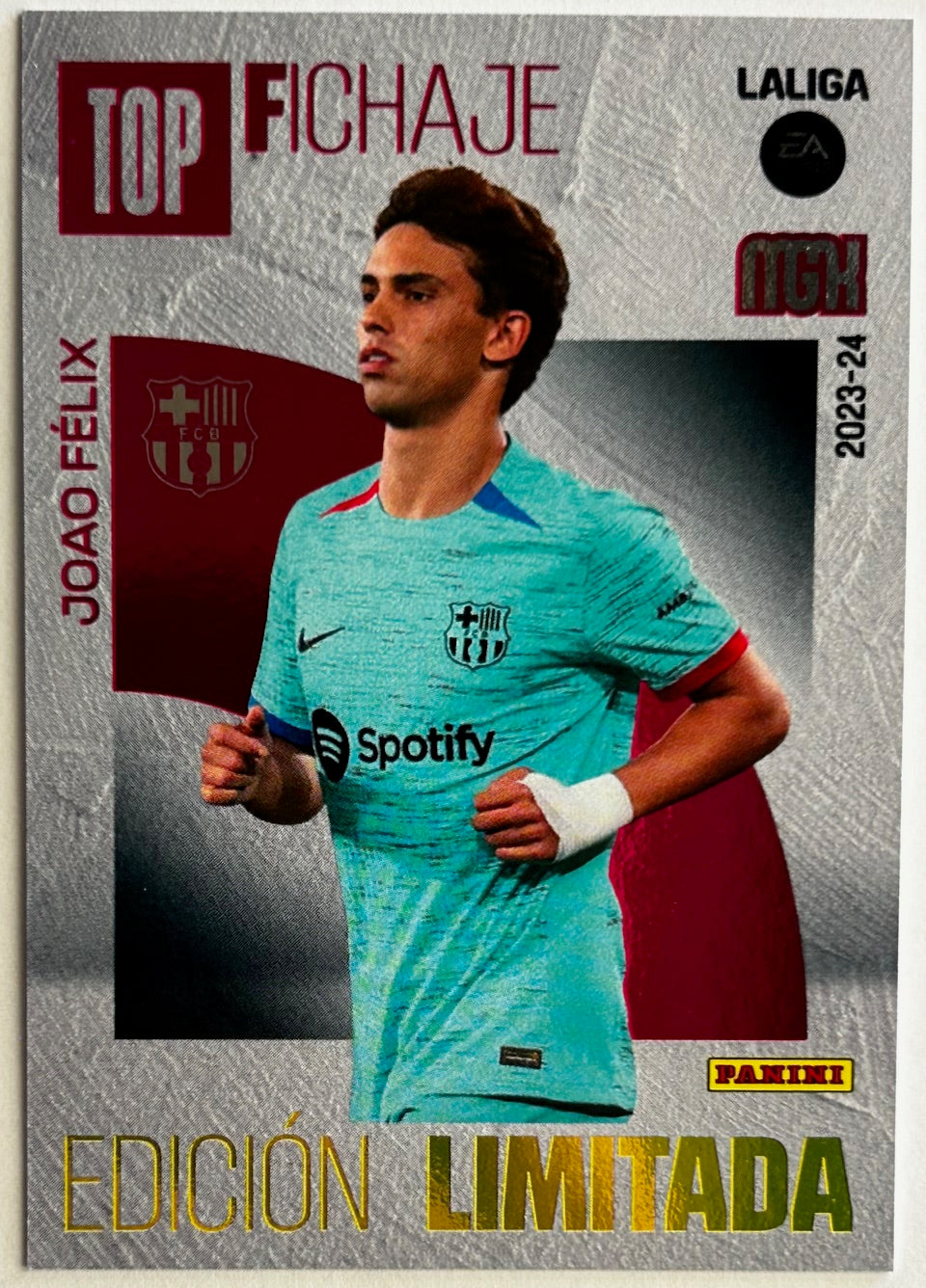 Panini MGK Megacracks La Liga 2023-24 - JOAO FELIX (FC BARCELONA) Top Signing Limited Edition *Jugon! 199 Exclusive*