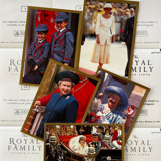 Panini The Royal Family Sticker Album - Single 1991 COLLECTION Stickers