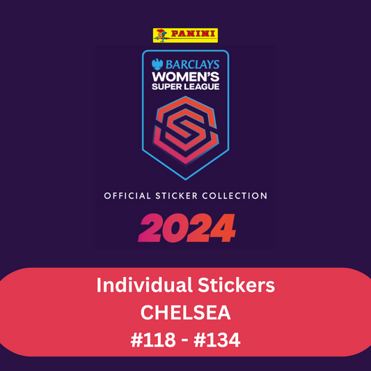 Panini Barclays Women's Super League 2024 - Single CHELSEA Stickers (#118 - #134)