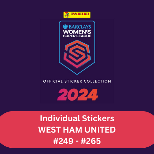 Panini Barclays Women's Super League 2024 - Single WEST HAM UNITED Stickers (#249 - #265)