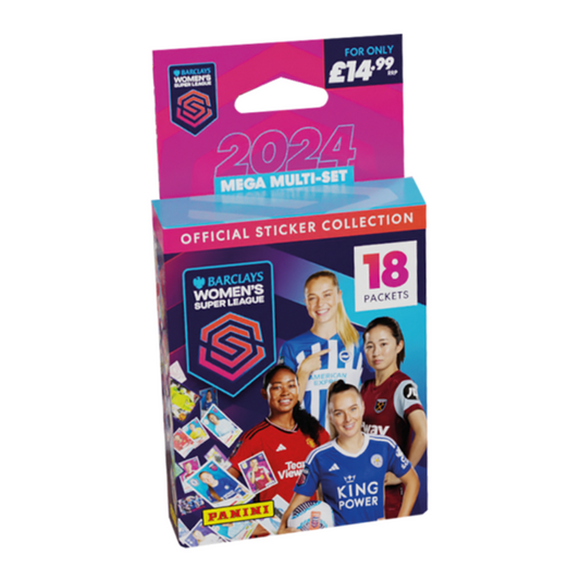 Panini Women's Super League 2024 Official Sticker Collection - Mega Multi-Set with 18 Packets