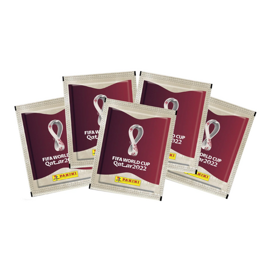 Panini FIFA World Cup Qatar 2022 - Lot of 5 Sticker Packets (25 Stickers)