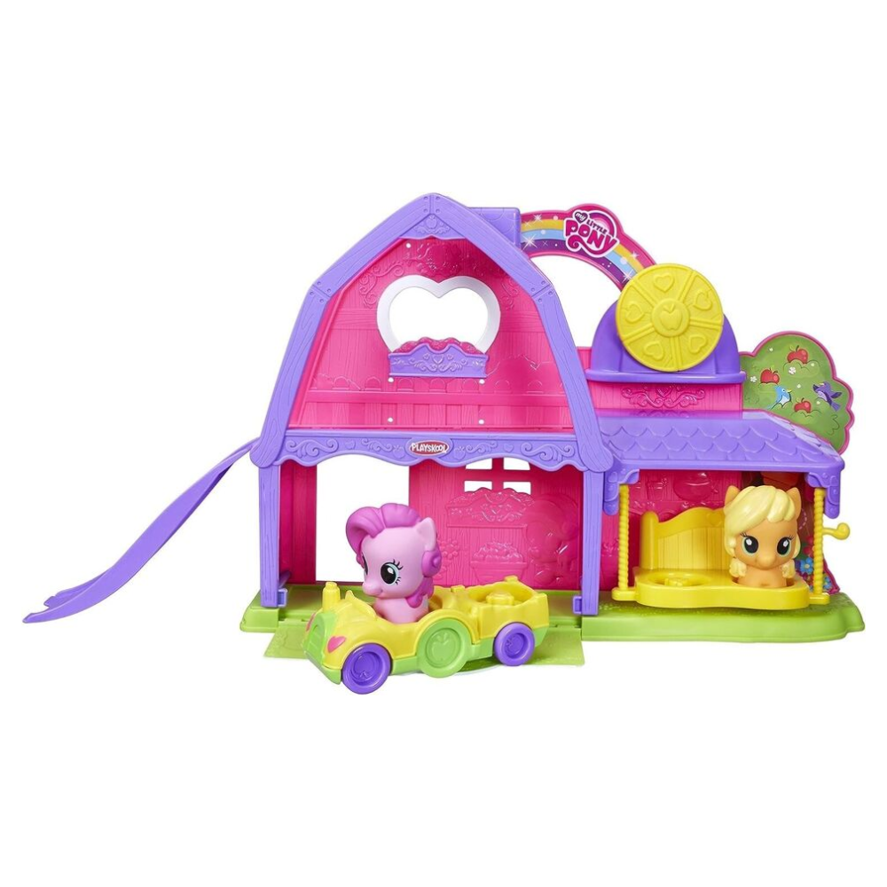 Playskool Friends My Little Pony APPLEJACK ACTIVITY BARN PLAYSET with Pinkie Pie