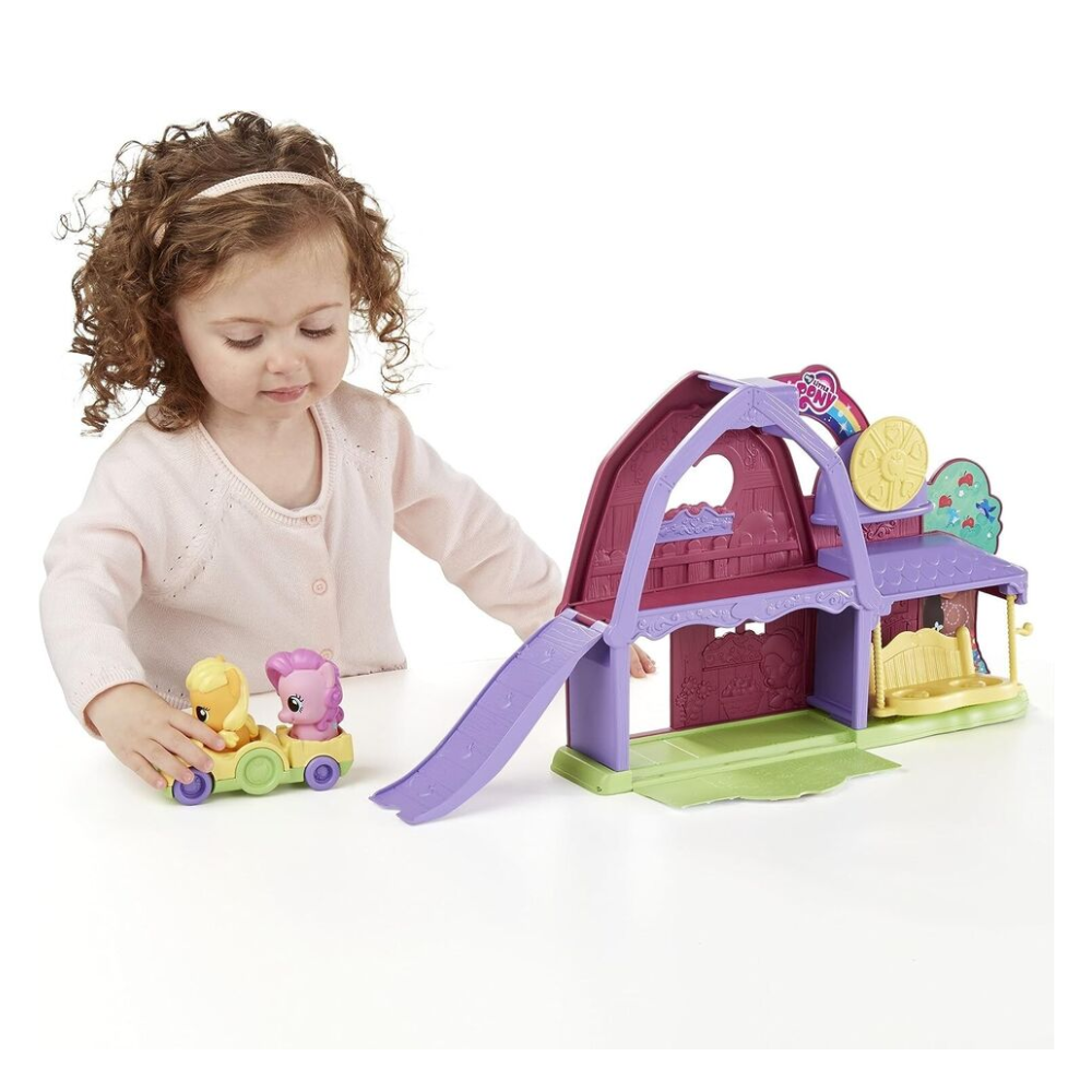 Playskool Friends My Little Pony APPLEJACK ACTIVITY BARN PLAYSET with Pinkie Pie