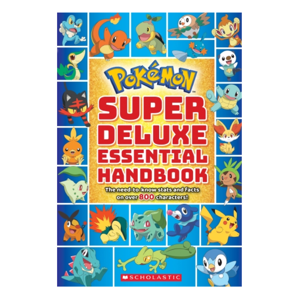 Pokemon Books - SUPER DELUXE ESSENTIAL HANDBOOK 2018 Edition featuring over 800 Pokemon