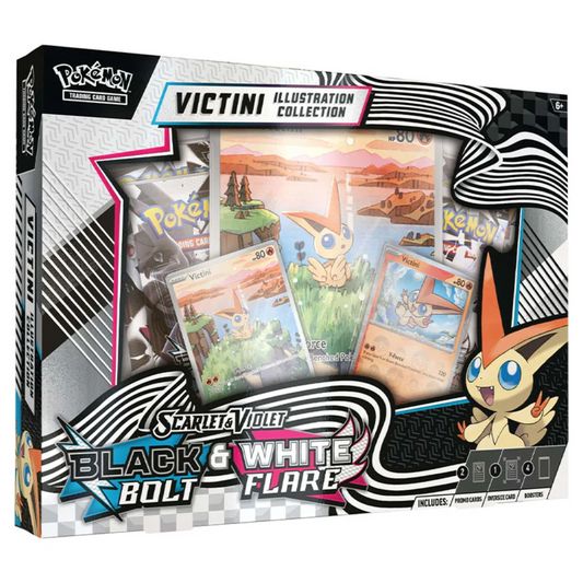 Pokemon TCG Scarlet & Violet Black Bolt & White Flare Victini Illustration Collection