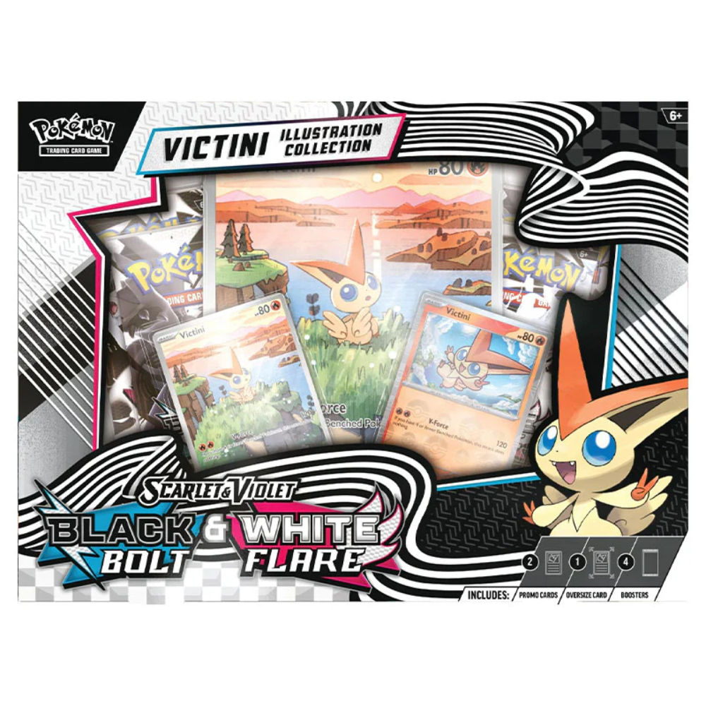 Pokemon TCG Scarlet & Violet Black Bolt & White Flare Victini Illustration Collection