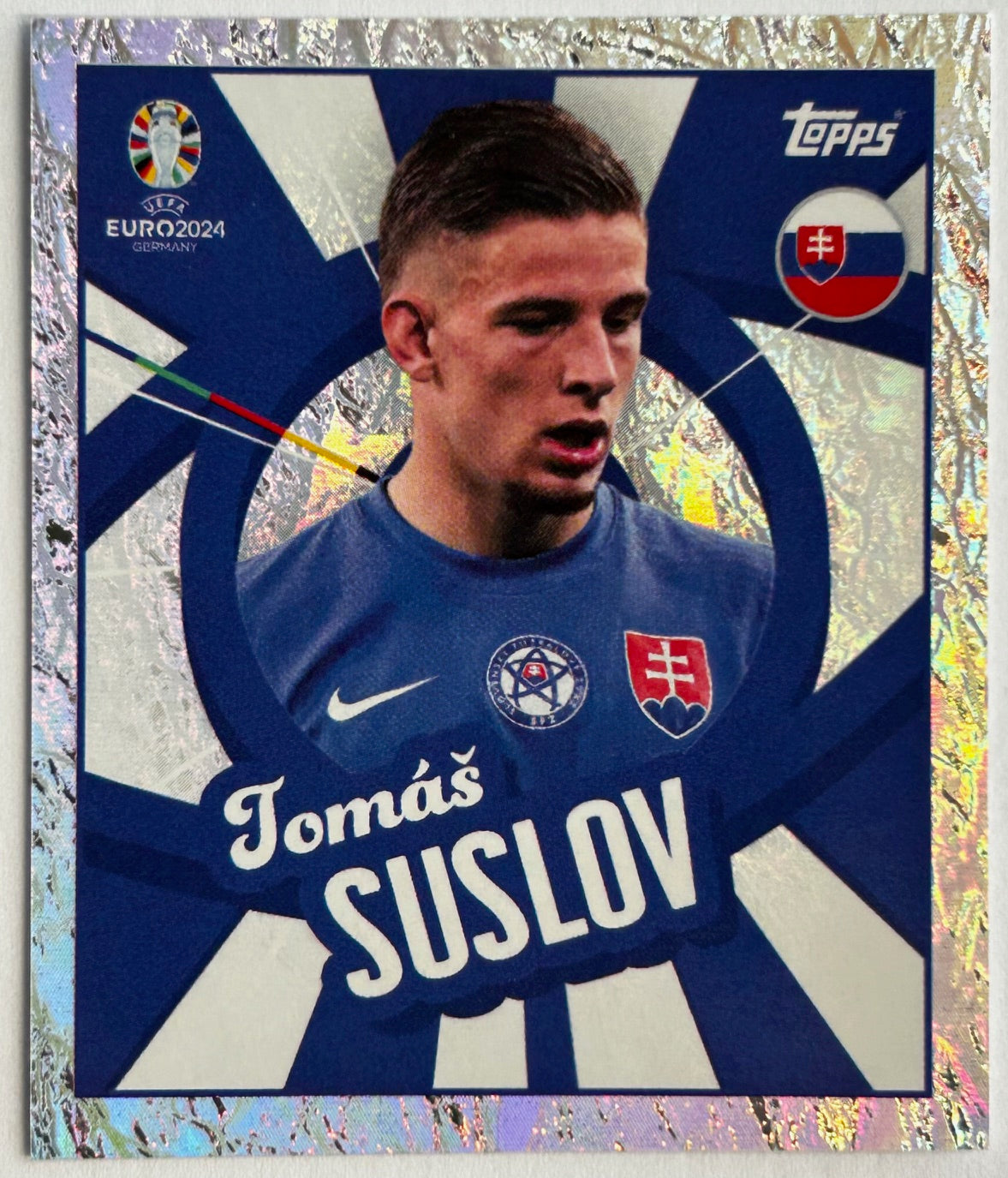 Topps UEFA EURO 2024 Sticker Collection - TOMAS SUSLOV (SLOVAKIA) Foil Player to Watch SVK PTW