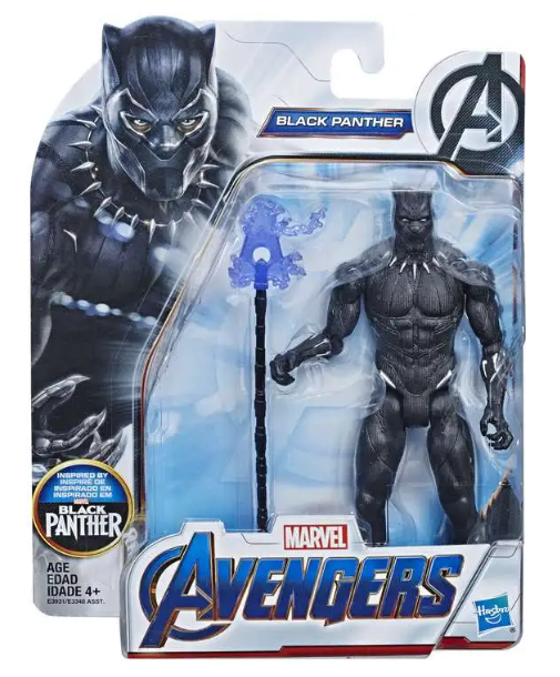 Hasbro 6" Action Figure - BLACK PANTHER Avengers (2018 Release)