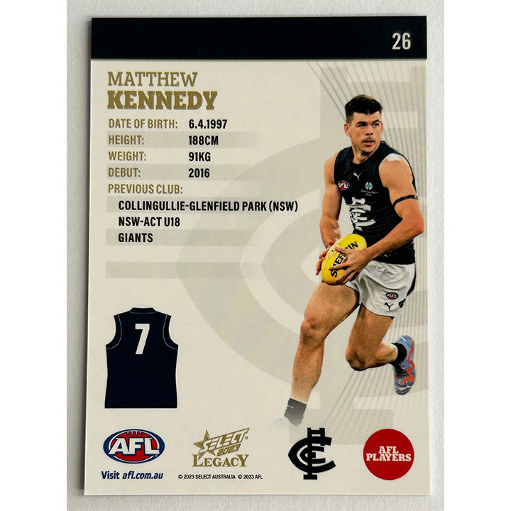 Select AFL 2023 Legacy - Single CARLTON Cards (#20 - #28)