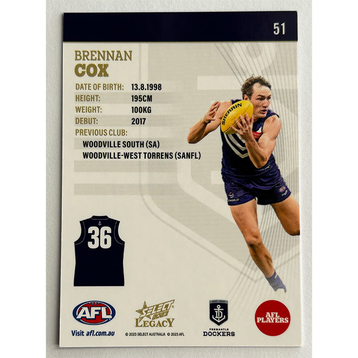 Select AFL 2023 Legacy - Single FREMANTLE DOCKERS Cards (#47 - #54)