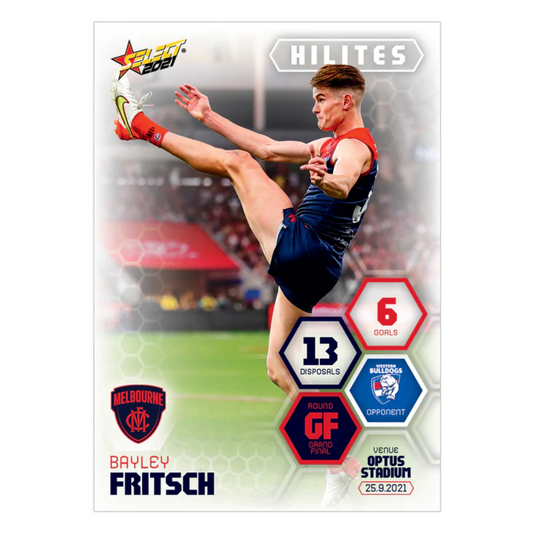 Select AFL 2021 Hilites Grand Final - BAYLEY FRITSCH (MELBOURNE) SH-GF2 /462