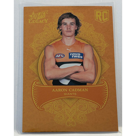 Select AFL 2023 Legacy - AARON CADMAN (GWS GIANTS) Legacy+ RC LP182 #133/425