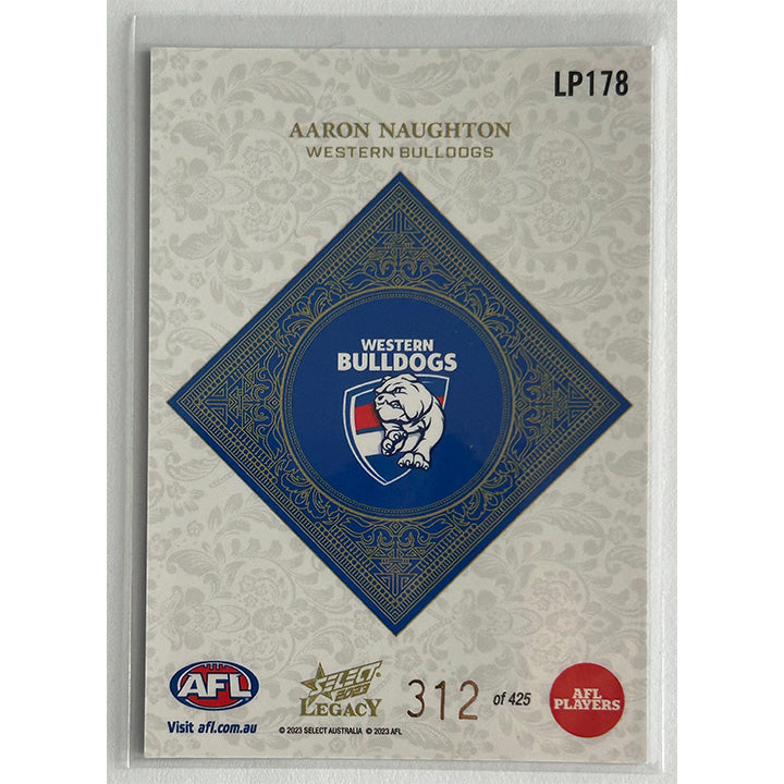 Select AFL 2023 Legacy - AARON NAUGHTON (WESTERN BULLDOGS) Legacy+ LP178 #312/425