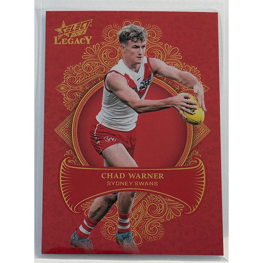 Select AFL 2023 Legacy - CHAD WARNER (SYDNEY SWANS) Legacy+ LP161 #292/425