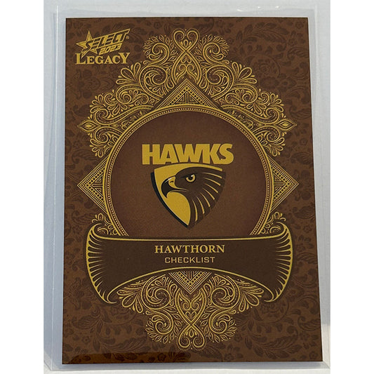 Select AFL 2023 Legacy - CHECKLIST (HAWTHORN) Legacy+ LP92 #255/425