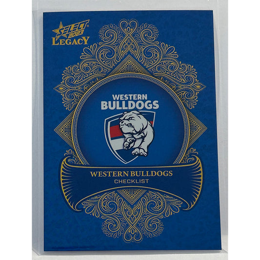 Select AFL 2023 Legacy - CHECKLIST (WESTERN BULLDOGS) Legacy+ LP172 #127/425