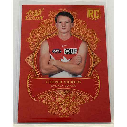 Select AFL 2023 Legacy - COOPER VICKERY (SYDNEY SWANS) Legacy+ RC LP208 #308/425