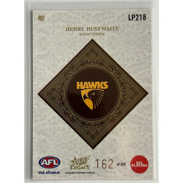 Select AFL 2023 Legacy - HENRY HUSTWAITE (HAWTHORN) Legacy+ RC LP218 #162/425
