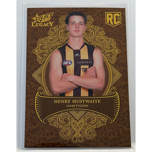 Select AFL 2023 Legacy - HENRY HUSTWAITE (HAWTHORN) Legacy+ RC LP218 #162/425