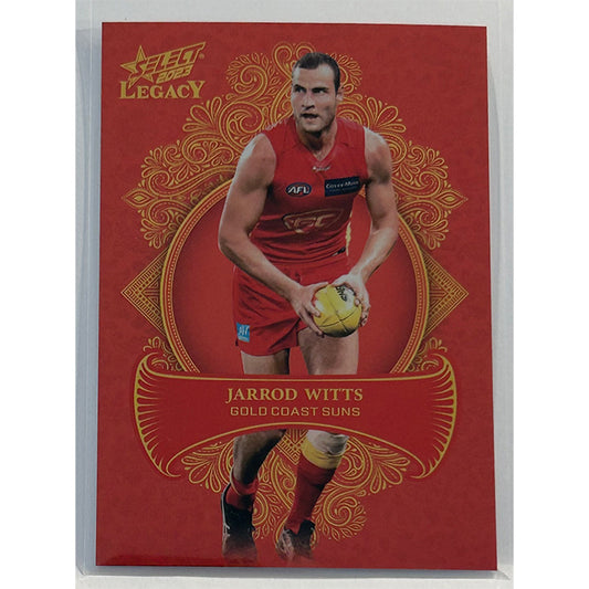 Select AFL 2023 Legacy - JARROD WITTS (GOLD COAST SUNS) Legacy+ LP91 #195/425