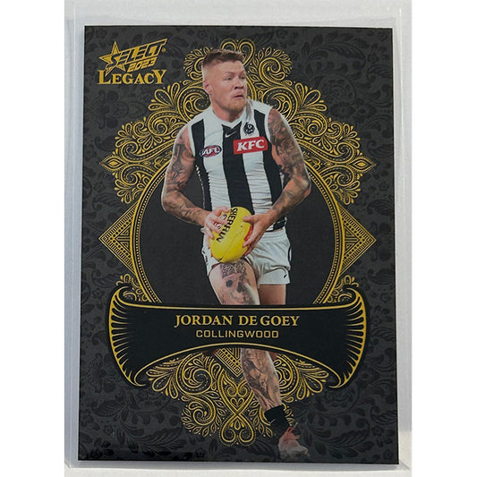 Select AFL 2023 Legacy - JORDAN DE GOEY (COLLINGWOOD) Legacy+ LP36 #424/425