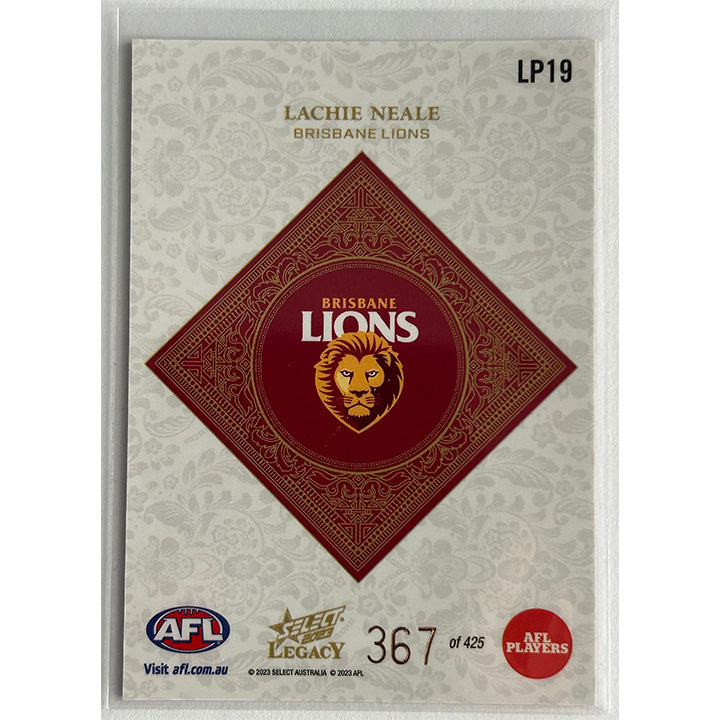 Select AFL 2023 Legacy - LACHIE NEALE (BRISBANE LIONS) Legacy+ LP19 #367/425