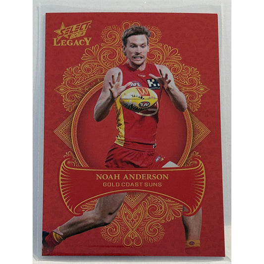 Select AFL 2023 Legacy - NOAH ANDERSON (GOLD COAST SUNS) Legacy+ LP84 #345/425