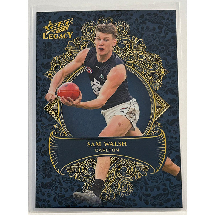 Select AFL 2023 Legacy - SAM WALSH (CARLTON) Legacy+ LP30 #144/425 – JaqJnr