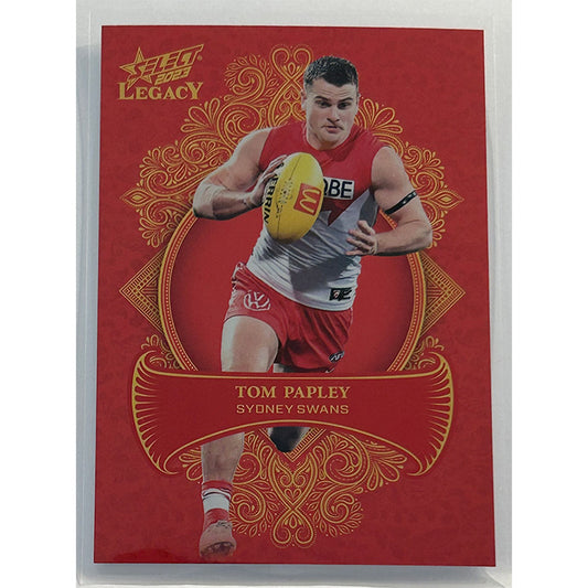 Select AFL 2023 Legacy - TOM PAPLEY (SYDNEY SWANS) Legacy+ LP159 #064/425