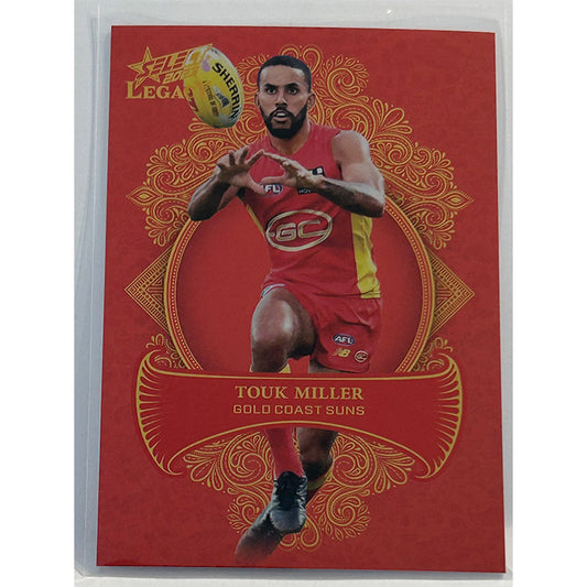 Select AFL 2023 Legacy - TOUK MILLER (GOLD COAST SUNS) Legacy+ LP88 #162/425