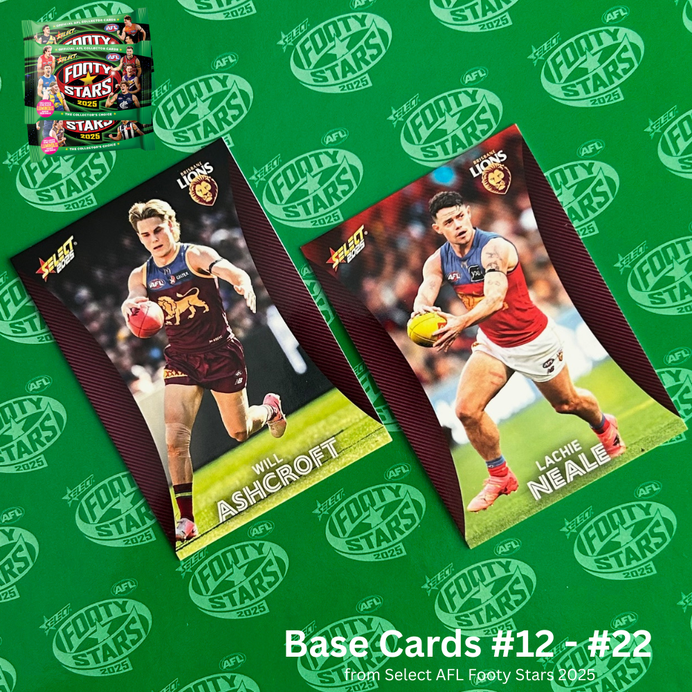 Select AFL 2025 Footy Stars - BRISBANE LIONS Base Cards (#12 - #22) BUY 4 GET 2 FREE